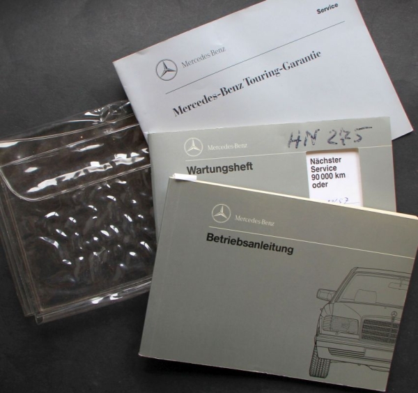 Mercedes-Benz 260 SE - 300 SEL 1990 komplette Fahrzeugmappe  mit Betriebsanleitung (7704)